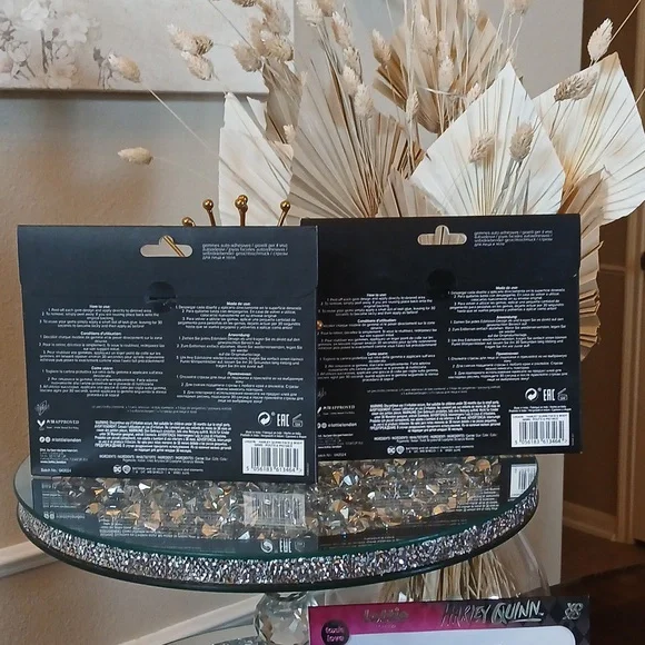 New 4pc Harley Quinn Face Gems Toxic Love / Pouts & Pigtails By Lottie London - Picture 16 of 17